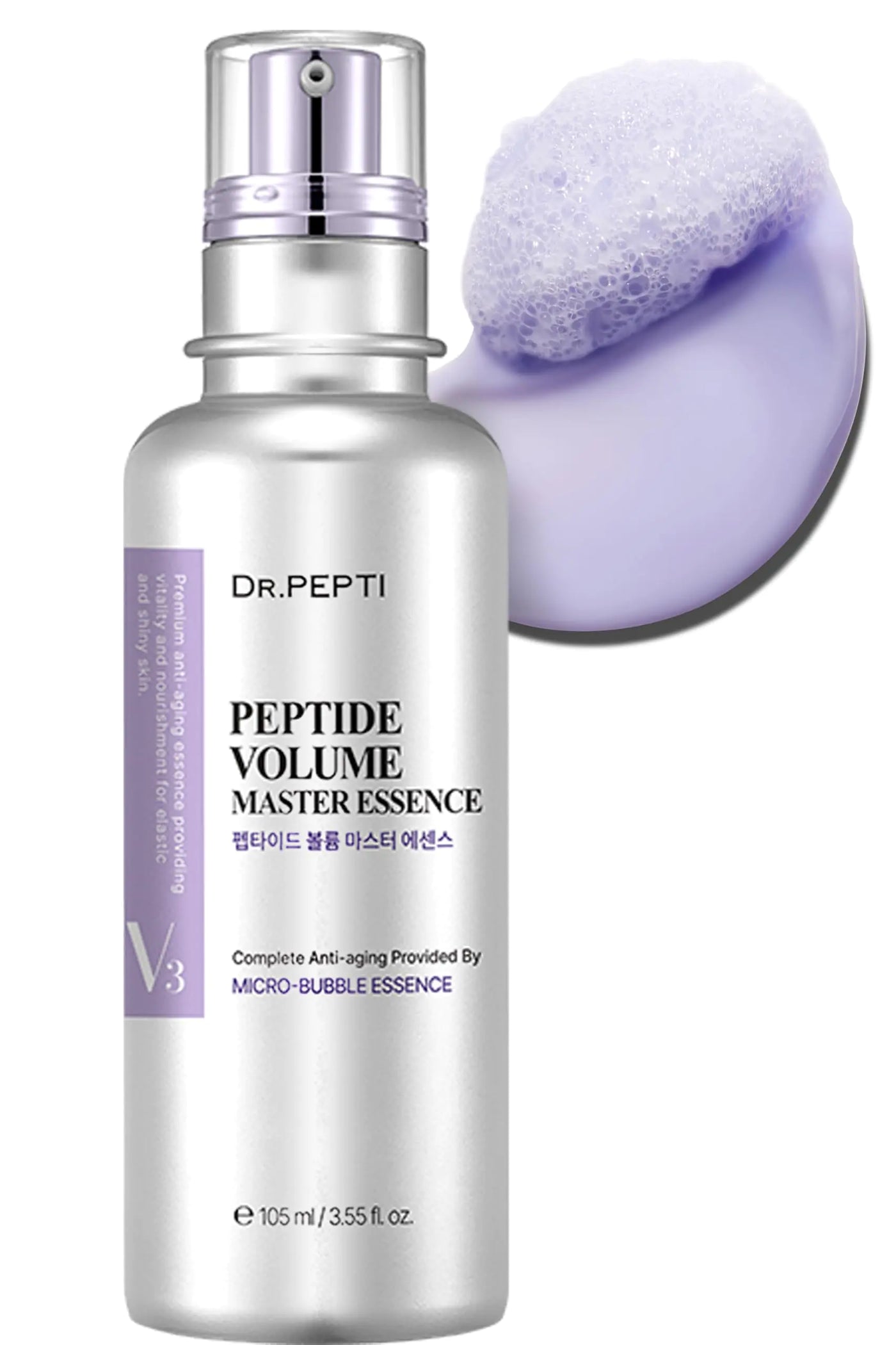 DR.PEPTI PEPTIDE VOLUME BOOST 3.55 Fl Oz | Hydrating Anti-Wrinkle Serum | Firming Facial Essence | Skin Radiance Enhancer