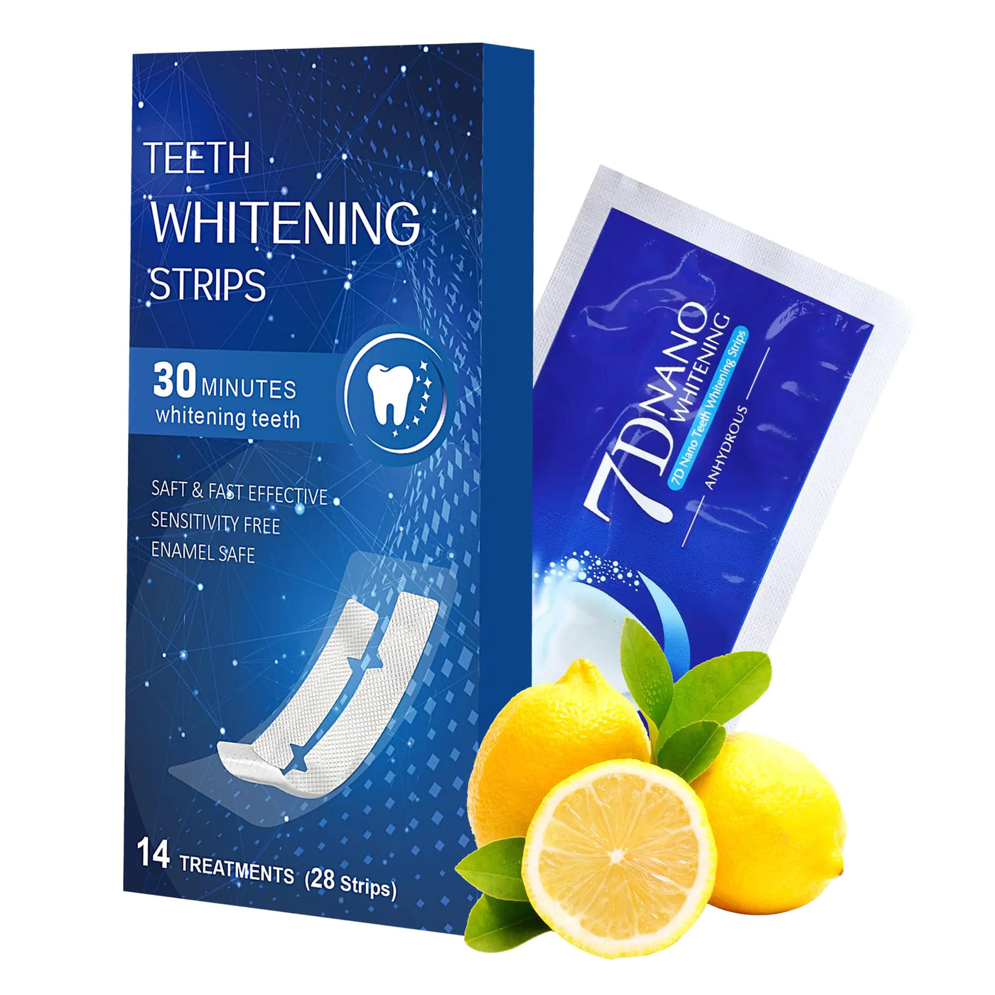 Lemon Fresh ZZ8ZZ Enamel-Safe Whitening Strips 14 Pack